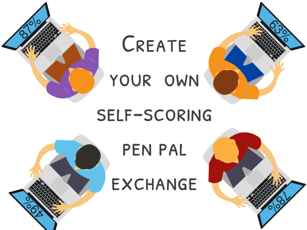 Automated pen pal exchange evaluation