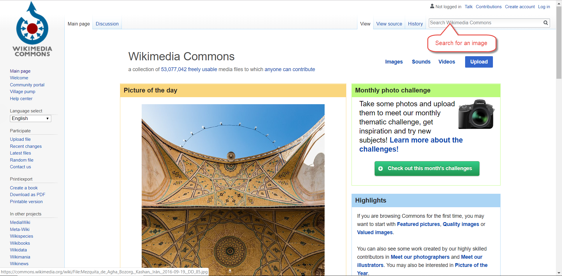 How can I insert an image into Blogger from Wikimedia Commons ...