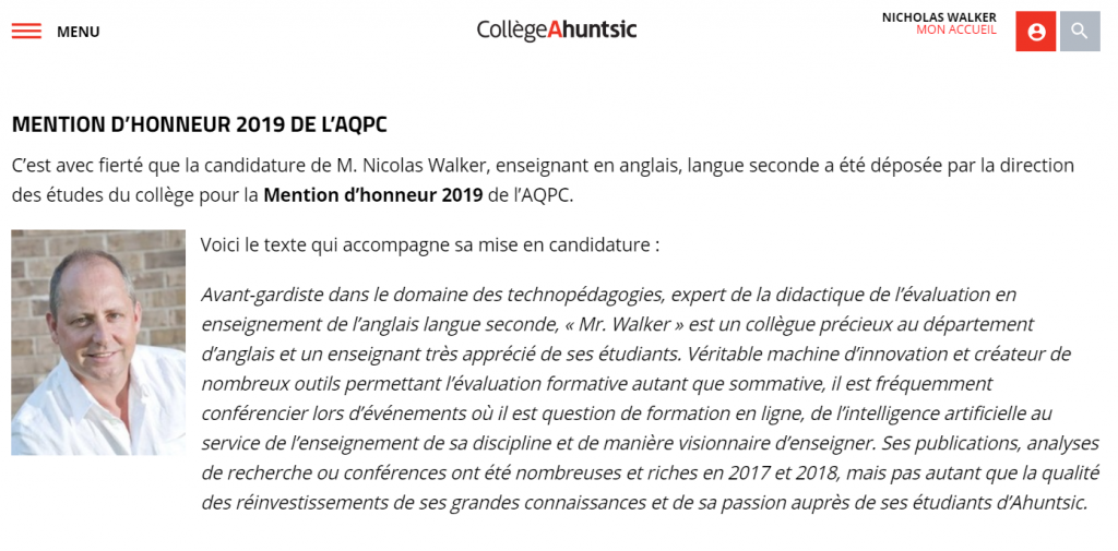 AQPC Mention d'Honneur 2019 - Virtual Writing Tutor Blog