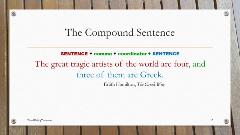 What's the difference? The simple, compound, and complex sentence!