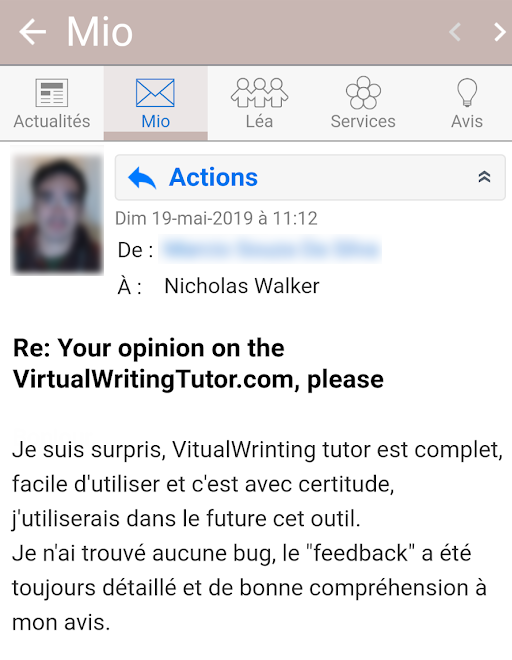 Grammar checker testimonial from a college student in Montreal, Canada