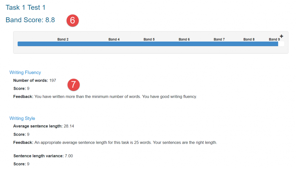 check essay band score