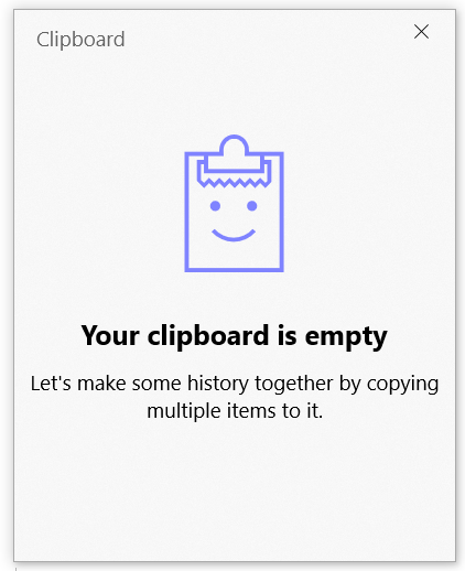 Multi-clipboard is empty